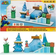 Figurki dla dzieci - SUPER MARIO JAKKS PACIFIC ZESTAW DELUXE FROSTED GLACIER PLAYSET + ICE MARIO - miniaturka - grafika 1