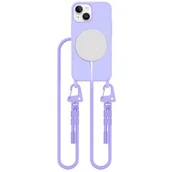 Etui i futerały do telefonów - Etui TECH-PROTECT MagNecklace MagSafe do Apple iPhone 13 Mini Fioletowy - miniaturka - grafika 1