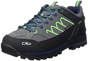CMP Męskie buty trekkingowe Moon Low WP, Grey Verde Fluo, 44 EU - Buty trekkingowe męskie - miniaturka - grafika 1