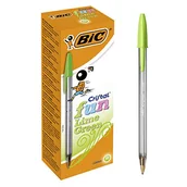 Długopisy - Bic Cristal Fun - Długopis 20 Lime - miniaturka - grafika 1