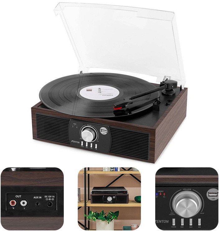 Fenton RP175DW BT USB ciemne drewno one size