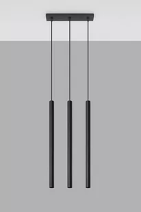 Sollux Lighting Lampa wisząca PASTELO 3 czarna - Lampy sufitowe - miniaturka - grafika 1