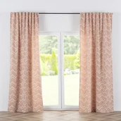 Zasłony - Zasłona BASIC na taśmie marszczącej 130x270 cm beżowo-czerwony 1szt. - miniaturka - grafika 1