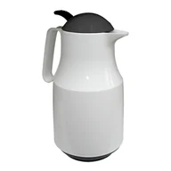 Kubki termiczne - Termos konferencyjny ze szklanym wkładem Bastek 1 l biało-czarny DOMOTTI - miniaturka - grafika 1