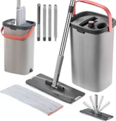 Miotły, szufle, mopy - Mop Kadax Mop płaski Hedas z separacją wody czystej i brudnej - miniaturka - grafika 1