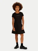 Sukienki i spódniczki dla dziewczynek - Calvin Klein Sukienka codzienna Skater LVCKSJH02G Czarny Regular Fit - miniaturka - grafika 1