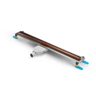 Odpływy liniowe - Odpływ Liniowy Visio Slim Copper Szczotkowany 600 Ol-0096 - miniaturka - grafika 1