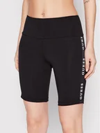 Spodenki damskie - Guess Kolarki V2YD12 KABR0 Czarny Slim Fit - miniaturka - grafika 1