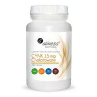 Witaminy i minerały - MEDICALINE Aliness Cynk Chelatowany 15 mg - 100 tabletek - miniaturka - grafika 1