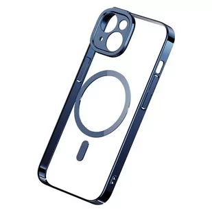 Zestaw ochronny Baseus Glitter przeźroczyste etui magnetyczne i szkło hartowane do iPhone 14 Plus (niebieski) - Etui i futerały do telefonów - miniaturka - grafika 3
