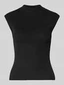 Koszulki i topy damskie - Top z imitacji dzianiny model ‘CODY’ - miniaturka - grafika 1