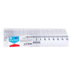 Linijka Plastikowa 15 Cm 20 Sztuk Starpak 447742 - Linijki, ekierki - miniaturka - grafika 1