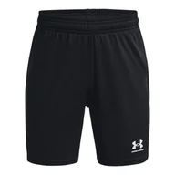 Spodnie i spodenki dla chłopców - Chłopięce spodenki treningowe Under Armour UA B\'s Ch. Knit Short - czarne - UNDER ARMOUR - miniaturka - grafika 1