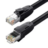 Patchcordy - Ugreen kabel przewód internetowy sieciowy Ethernet patchcord RJ45 Cat 8 T568B 2m czarny (70329) - miniaturka - grafika 1