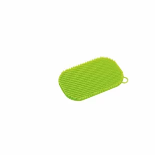 Myjka silikonowa, 13 x 8 cm, zielona kod: KU-1410801100 - Pozostałe akcesoria kuchenne - miniaturka - grafika 1