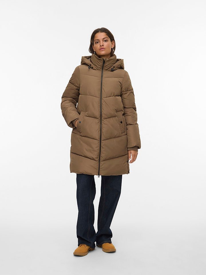 Vero Moda Kurtka pikowana w kolorze jasnobrązowym