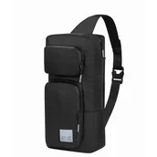 Plecaki - Plecak na jedno ramię, na laptopa 14 cali Jack Wolfskin LYON CROSS OVER ultra black - ONE SIZE - miniaturka - grafika 1