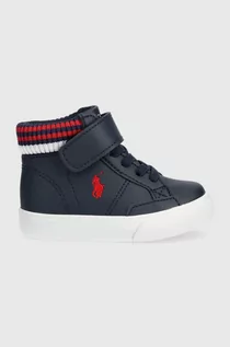 Buty dla dziewczynek - Polo Ralph Lauren sneakersy dziecięce kolor granatowy - grafika 1