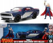 Samochody i pojazdy dla dzieci - Dodge Challenger SRT Hellcat THOR MARVEL JADA 1:24 - miniaturka - grafika 1