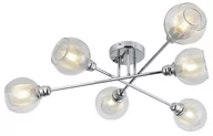 Lampy sufitowe - Candellux Natynkowa LAMPA sufitowa DIXI 36-61362 szklana OPRAWA kule metalowe siatki chrom przezroczyste 36-61362 - miniaturka - grafika 1