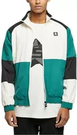 Kurtki męskie - STARTER BLACK LABEL Męska kurtka Starter Color Block Retro Jacket palewhite/darkfreshgreen/black XXL, Palewhite/Darkfreshgreen/Black, XXL - miniaturka - grafika 1