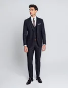 Spodnie męskie - spodnie do zestawu monreale bordo slim fit - miniaturka - grafika 1