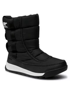 Buty dla dziewczynek - Sorel Śniegowce Youth Whitney II Puffy Mid NY3873 Czarny - grafika 1