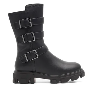 Botki DeeZee CS6226-01 Czarny - Buty dla dziewczynek - miniaturka - grafika 1