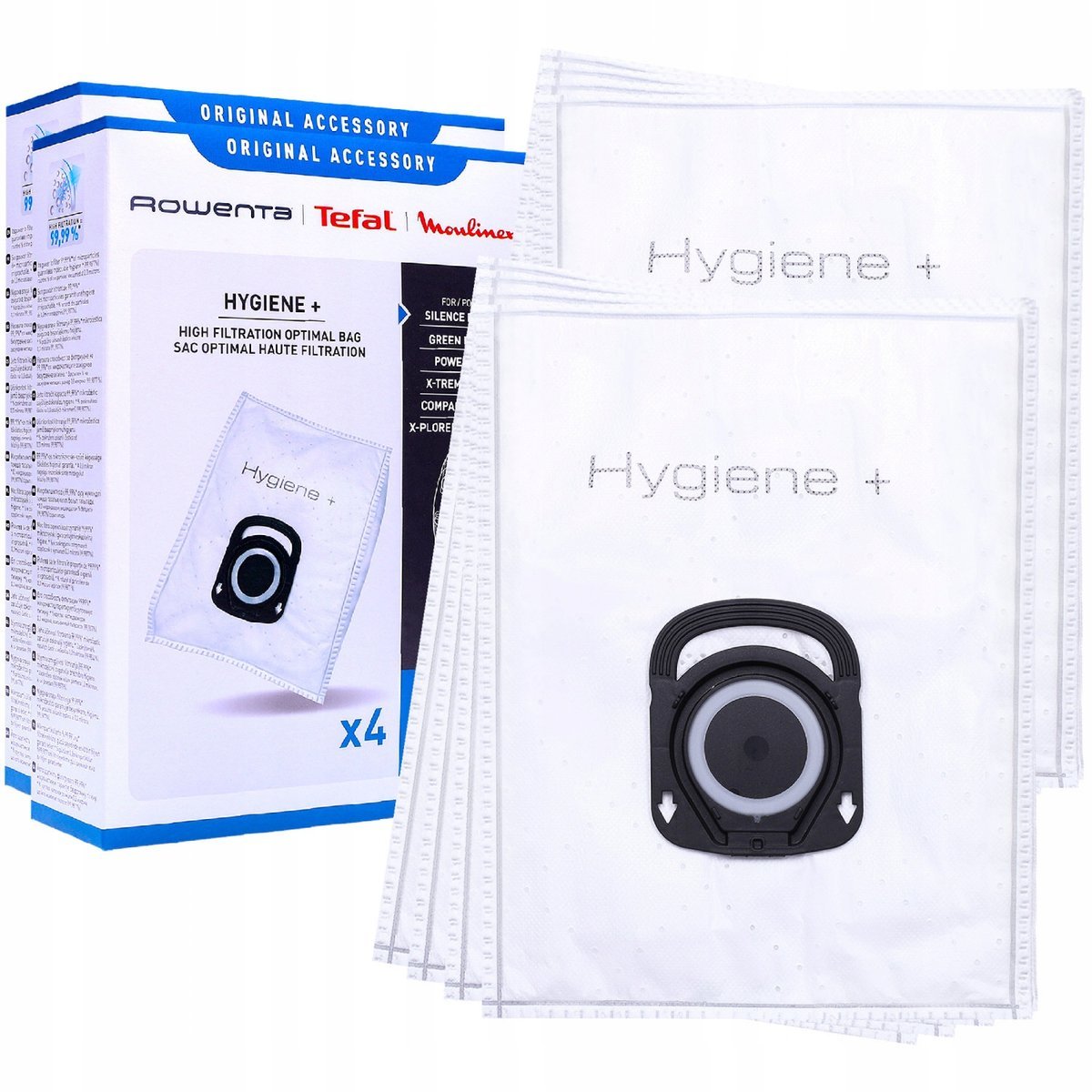 Worki Do Odkurzacza Rowenta Tefal Hygiene+ Zr2005, 8 Szt.