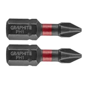 Narzędzia warsztatowe - Topex Grupa sp. z o.o. S.K. Bity udarowe PH1x25mm 2szt. 56H500 - miniaturka - grafika 1