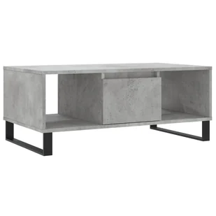 vidaXL Stolik kawowy betonowy szary 90x50x36,5 cm materiał drewnopochodny - Ławy i stoliki kawowe - miniaturka - grafika 1