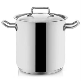 Orion Garnek stalowy z pokrywką 18/10 PREMIUM 11L 24 cm 113189 - Garnki - miniaturka - grafika 1