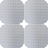 Obrusy i serwetki - Antypoślizgowa podkładka 2,5cm Biała 4szt. Kwadrat - miniaturka - grafika 1