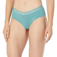 Spodnie damskie - Emporio Armani Damskie spodnie Cheeky Iconic Logo Full Slip, Arctic, S - miniaturka - grafika 1