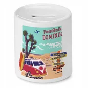 Skarbonki - Skarbonka 330 ml Dla Dominika Syna Dziecka Prezent z Nadrukiem ze Zdjęciem - miniaturka - grafika 1