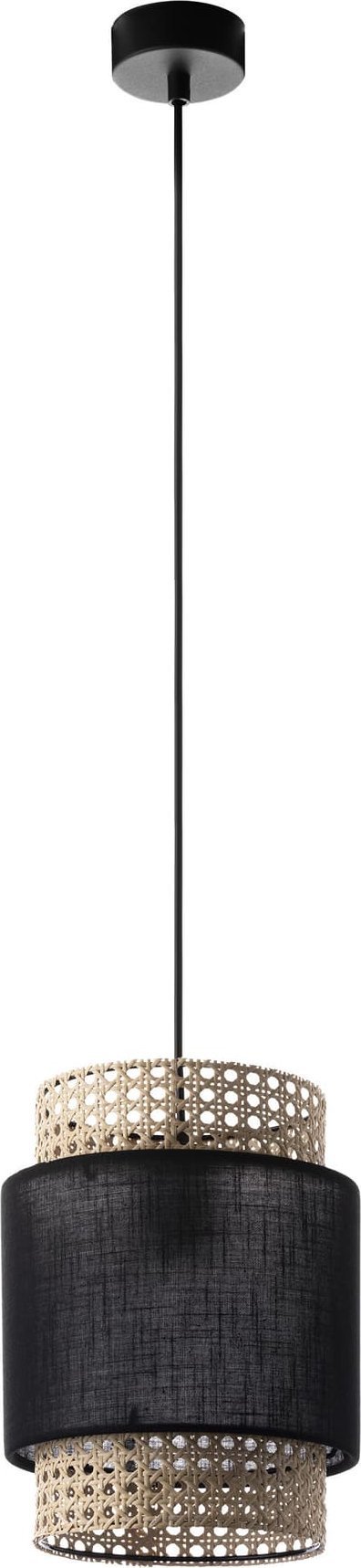 Lampa wisząca Orno LANA 200 1P, lampa wisząca, E27 max.60W, czarna
