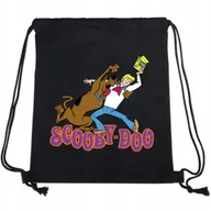 Plecaki worki - Worek Plecak Czarny SCOOBY & FRED Do Szkoły Wzory - miniaturka - grafika 1
