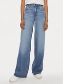 Spodnie damskie - Wrangler Jeansy World Wide 112352301 Niebieski Wide Leg - miniaturka - grafika 1