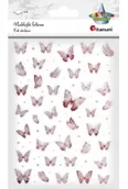 Zabawki kreatywne - Naklejki foliowe Motyle różowe i holograficzne - miniaturka - grafika 1