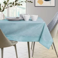 Obrusy i serwetki - Obrus Gaia Niebieski Tłoczony Roślinny 40x40 AmeliaHome - TCLOTH/AH/GAIA/HMD/RETROBLUE/40X40 - miniaturka - grafika 1