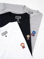 Koszulki i topy damskie - T-SHIRT Zestaw 3 SZTUK KOSZULKA DAMSKA KOLORY MARVEL MINI GROOT IRON MAN M - miniaturka - grafika 1