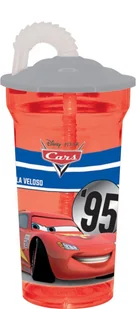 Disney Bidon ze słomką Cars, 350 ml - Shakery i bidony sportowe - miniaturka - grafika 2