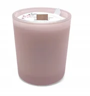 Świece - Świeca Sojowa ręcznie wykonana Różowy Matt 230 ml Sandałowiec z Wanilią - miniaturka - grafika 1