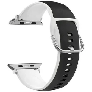 Pasek BELINE Silico Leather do Apple Watch 4/5/6/7/8/9/SE/SE 2/Ultra/Ultra 2 (42/44/45/49mm) Czarno-biały - Akcesoria do smartwatchy Pasek BELINE Silico Leather do Apple Watch 4/5/6/7/8/9/SE/SE 2/Ultra/Ultra 2 (42/44/45/49mm) Czarno-biały - Akcesoria do smartwatchy - miniaturka - grafika 3