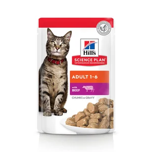 24 x 85 g Megapakiet Hill's Feline, Adult, wołowina| - Mokra karma dla kotów - miniaturka - grafika 4