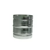 Rury i kanały wentylacyjne - EQUATION Złączka ocynkowana 90 mm - miniaturka - grafika 1