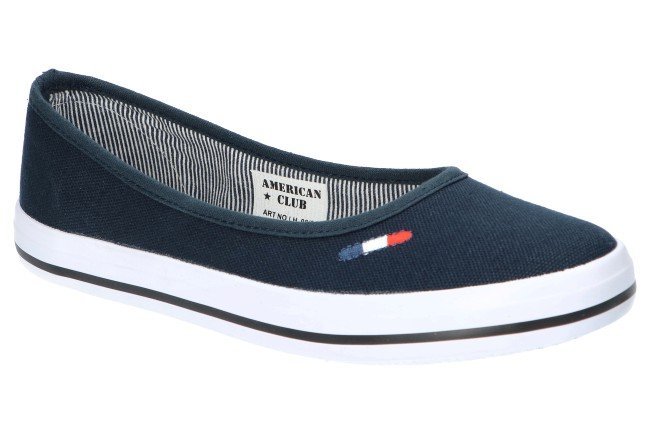 AMERICAN CLUB LH98 MODNE CZESZKI TENISÓWKI TRAMPKI DAMSKIE DK.NAVY 38