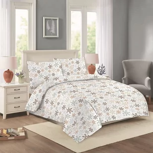 Biała bawełniana pościel dwuosobowa/przedłużona 200x220 cm Nora – Cotton House - Pościel - miniaturka - grafika 1
