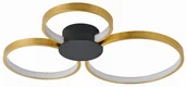Lampy sufitowe - Condida - plafon LED czarny mat/złoty 641103-30 - miniaturka - grafika 1