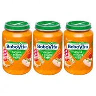 Dania dla dzieci - BoboVita Obiadek Warzywa z delikatną rybą po 8 miesiącu Zestaw 3 x 190 g - miniaturka - grafika 1